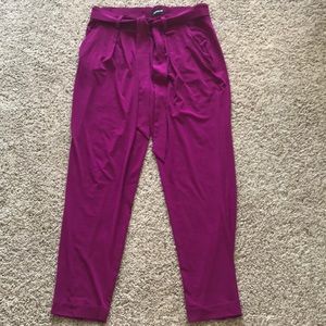 Pink Express trousers with bow